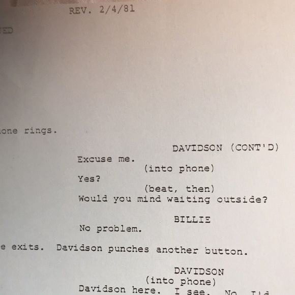 1981 signed script from the show series LOU GRANT - Picture 4 of 4